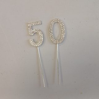 50 Sparkly Cake Topper